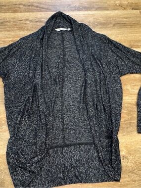 Athleta Black Heather Open-Front Women's Cardigan